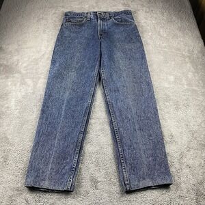 Vintage Levis 540 Straight Fit Jeans Mens 31x27 Blue Medium Wash Mid Rise Hemmed